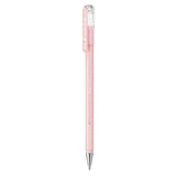Roller cu gel Pentel Hybrid Milky, 0.8 mm, fara mecanism, roz pastel