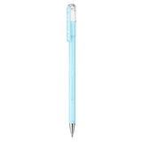 Roller cu gel Pentel Hybrid Milky, 0.8 mm, fara mecanism, bleu pastel