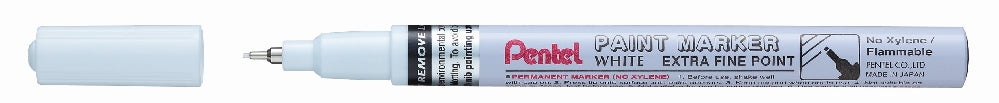 Marker permanent Pentel Paint Marker MFP10, 1 mm, cu vopsea, alb