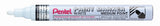 Marker permanent Pentel Paint Marker MMP10, 4.5 mm, cu vopsea, alb