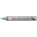 Marker permanent Pentel Paint Marker MMP10, 4.5 mm, cu vopsea, argintiu