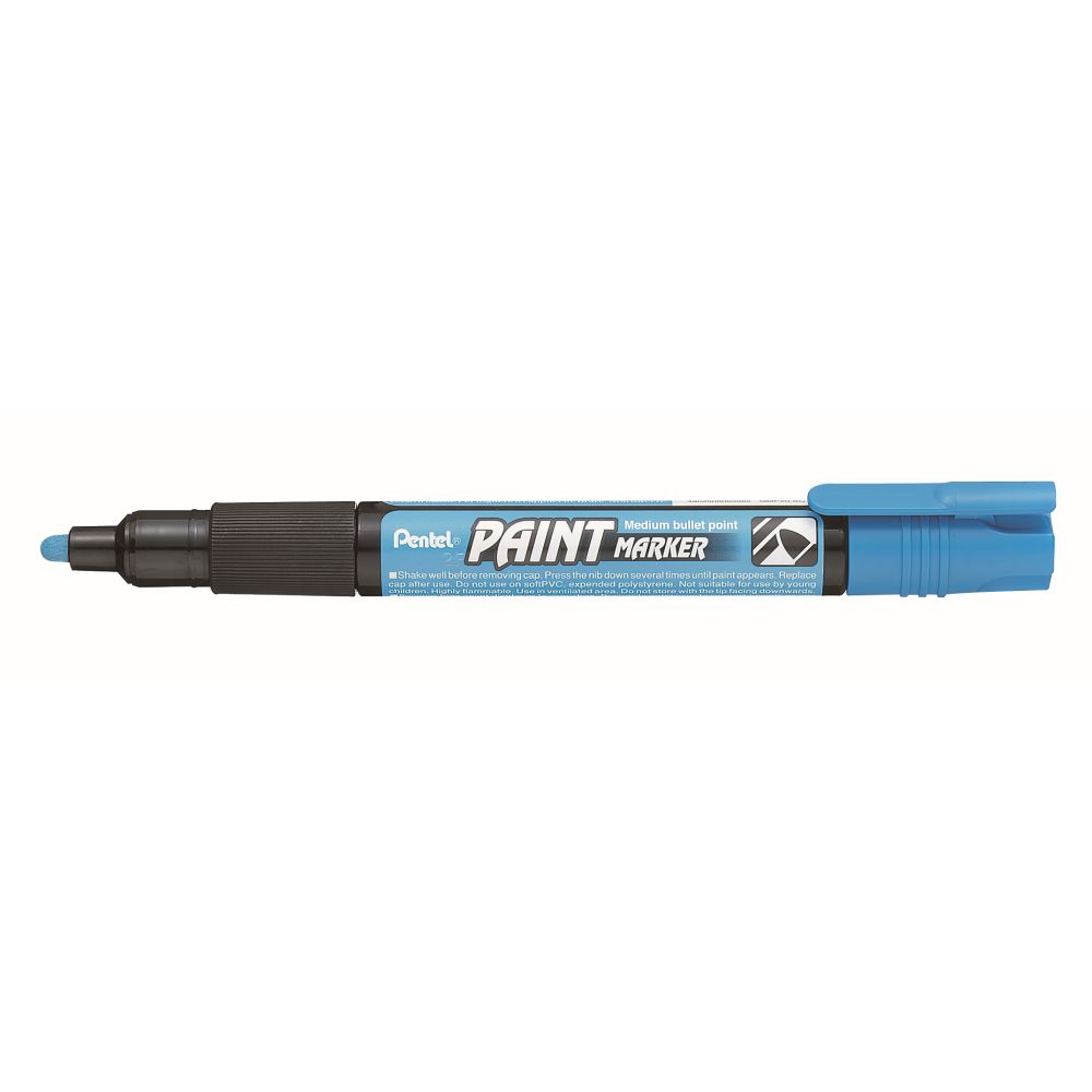 Marker permanent Pentel Paint Marker MMP20, 4 mm, cu vopsea, blue