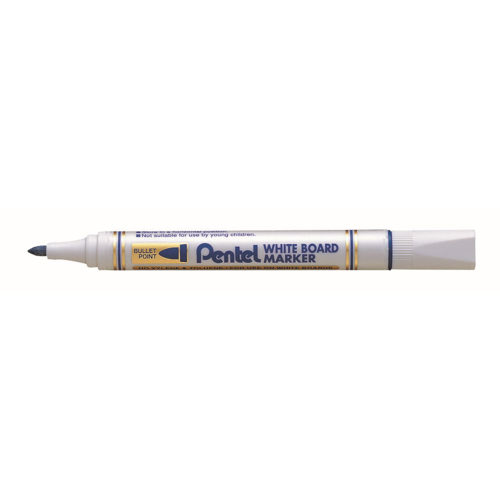 Marker pentru tabla Pentel MW85, varf rotund, 4.2 mm, albastru