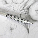 Creion mecanic Pentel Graphgear 1000, 0.9 mm, corp metalic argintiu, galben