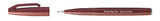 Carioca Pentel Brush Sign Pen, varf flexibil, maro