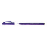 Carioca Pentel Brush Sign Pen, varf flexibil, violet