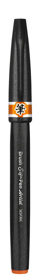 Pensula Pentel Brush Sing Pen Artist SESF30C, ultra fina, portocaliu