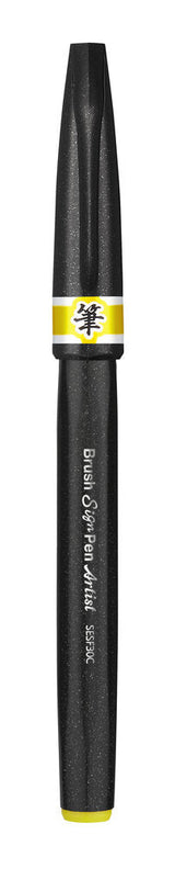 Pensula Pentel Brush Sing Pen Artist SESF30C, ultra fina, galben