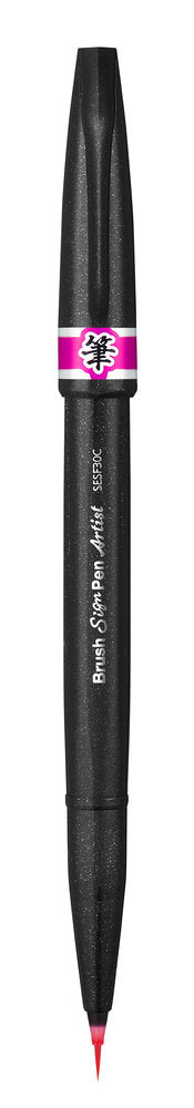 Pensula Pentel Brush Sing Pen Artist SESF30C, ultra fina, roz