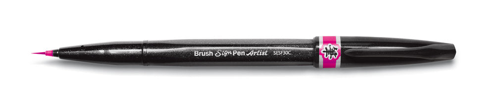 Pensula Pentel Brush Sing Pen Artist SESF30C, ultra fina, roz