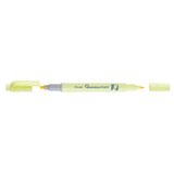 Textmarker Pentel illumina Flex, 2 varfuri, tesit, rotund, 1-3.5 mm, galben