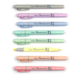 Textmarker Pentel illumina Flex, 2 varfuri, tesit, rotund, 1-3.5 mm, albastru