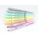Textmarker Pentel illumina Flex, 2 varfuri, tesit, rotund, 1-3.5 mm, albastru