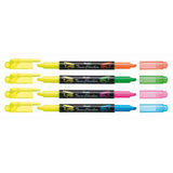 Textmarker Pentel Twin Checker, 2 varfuri, tesit, 1-3.5 mm, galben, portocaliu