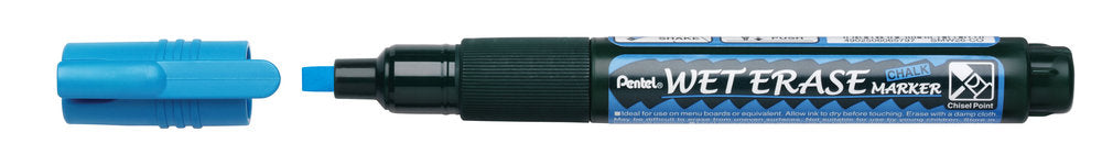 Creta lichida Pentel SMW26, varf tesit, 2 - 4 mm, albastru
