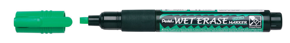 Creta lichida Pentel SMW26, varf tesit, 2 - 4 mm, verde