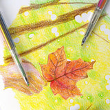 Creion mecanic Pentel Art Multi 8, 8 culori, set cu mine colorate, ascutitoare si sketchbook