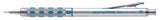 Creion mecanic Pentel Graphgear 1000, 0.7 mm, corp metalic argintiu, bleu