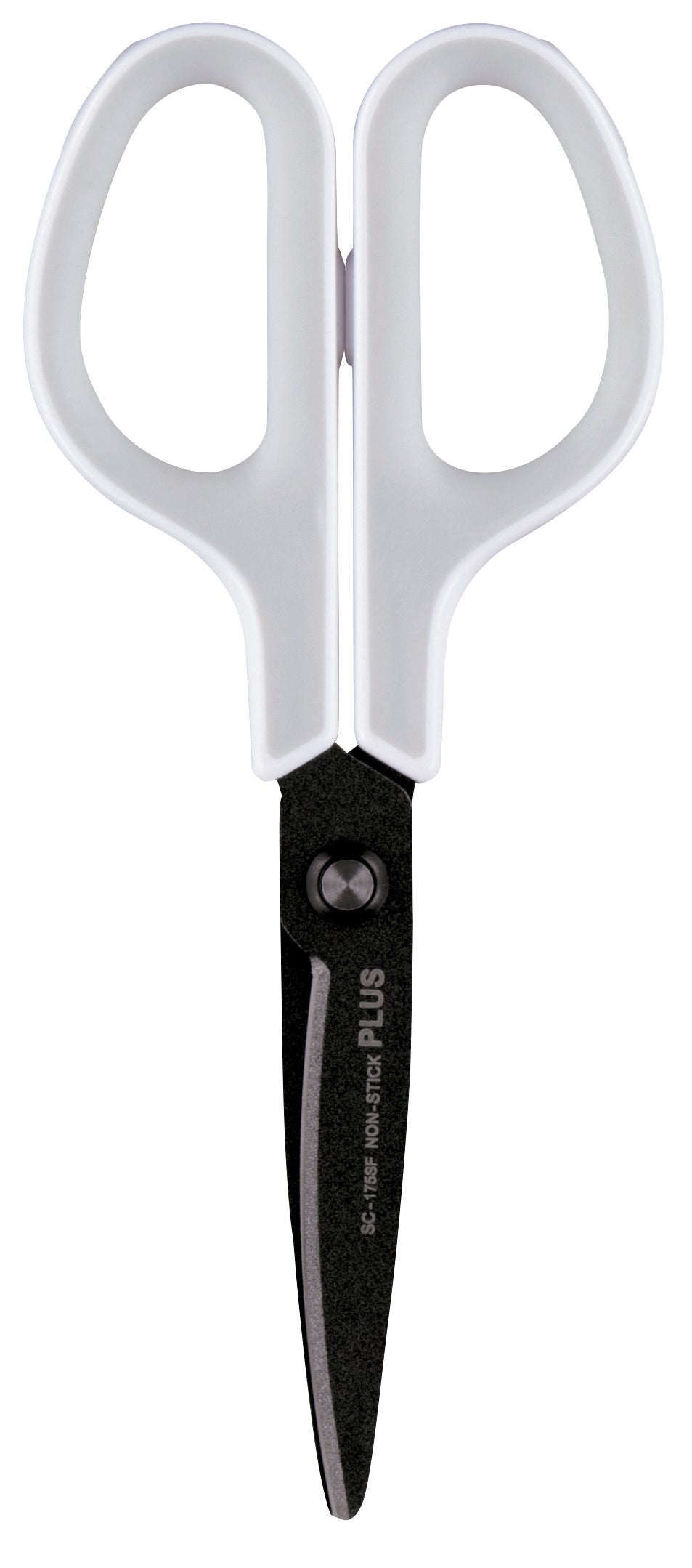 Foarfeca Plus Extra, 17.5 x 5.6 cm, cu strat de fluor, alb / gri