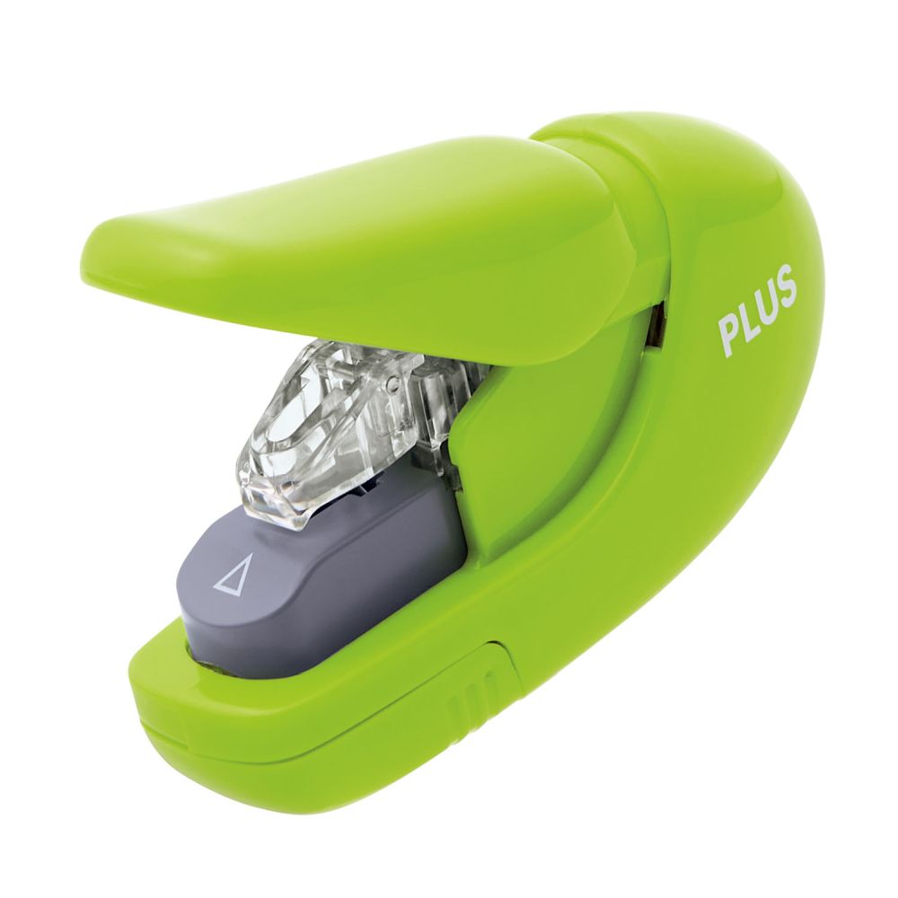 Capsator fara capse Plus SL-106, capacitate 5 coli, verde