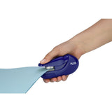 Capsator fara capse Plus SL-106, capacitate 5 coli, albastru
