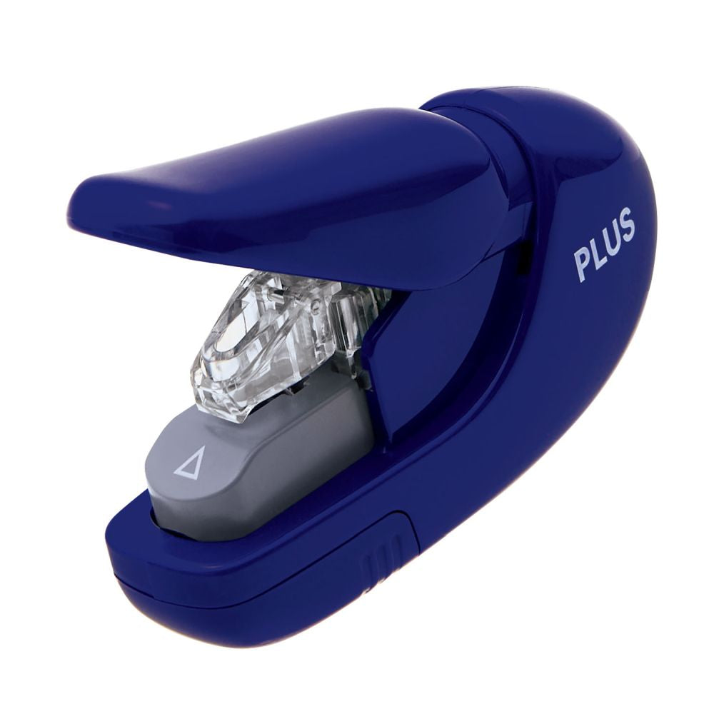 Capsator fara capse Plus SL-106, capacitate 5 coli, albastru