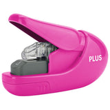 Capsator fara capse Plus SL-106, capacitate 5 coli, roz