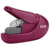 Capsator fara capse Plus SL-106, capacitate 5 coli, visiniu