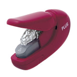 Capsator fara capse Plus SL-106, capacitate 5 coli, visiniu