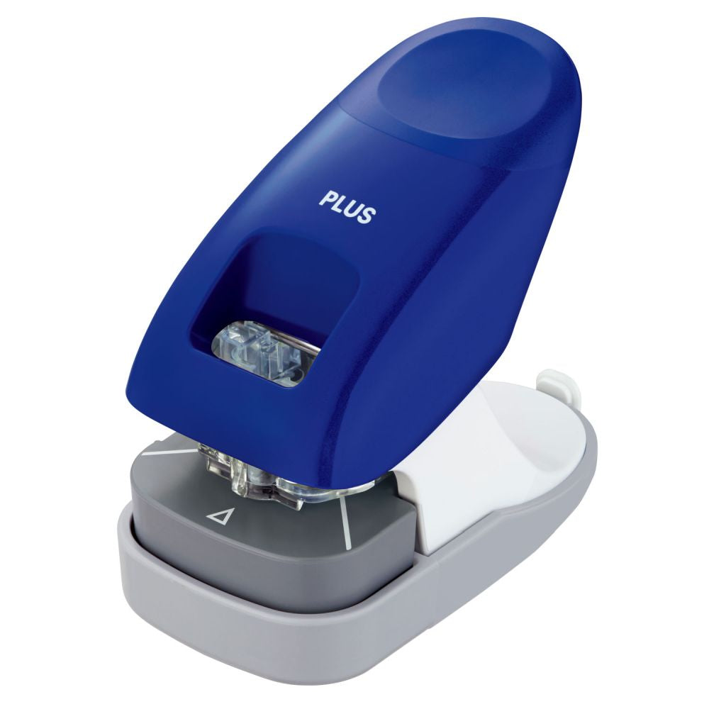 Capsator fara capse Plus SL-112, capacitate 10 coli, albastru