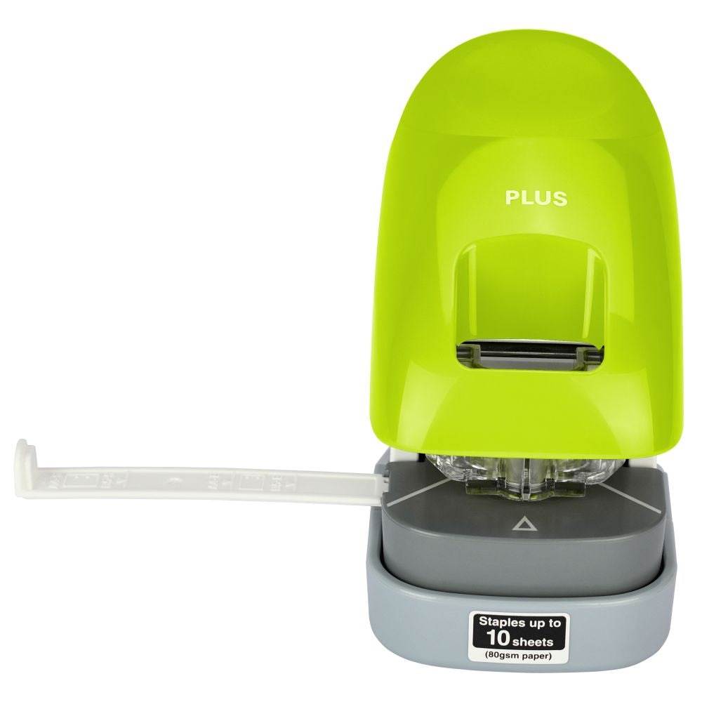 Capsator fara capse Plus SL-112, capacitate 10 coli, verde