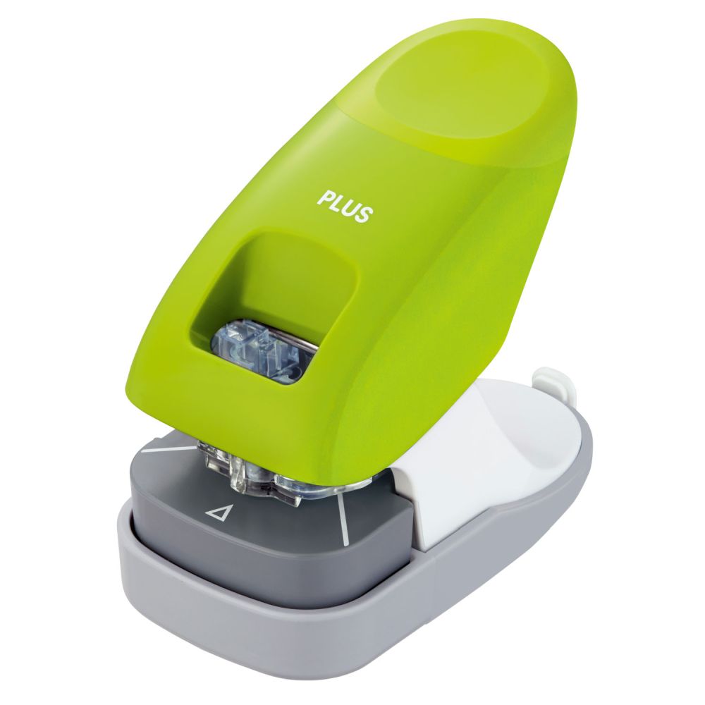 Capsator fara capse Plus SL-112, capacitate 10 coli, verde