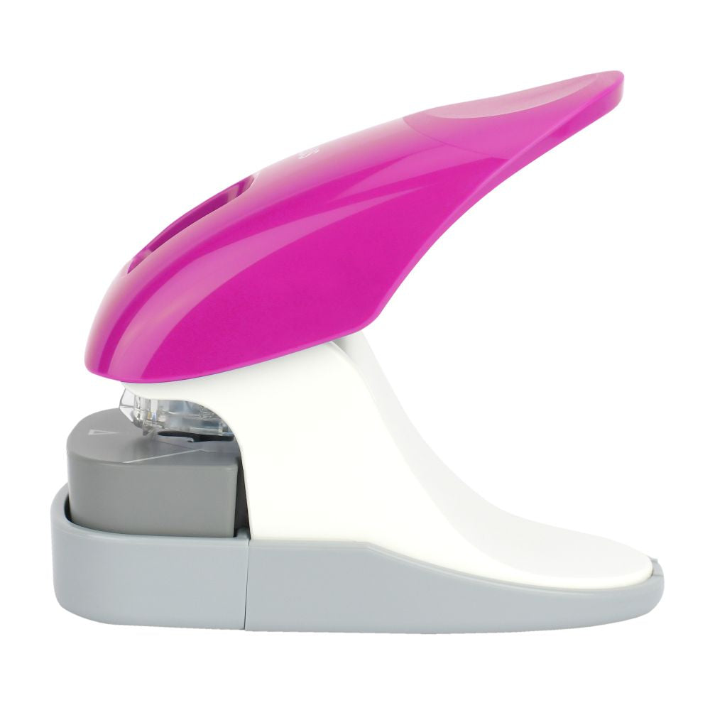 Capsator fara capse Plus SL-112, capacitate 10 coli, roz