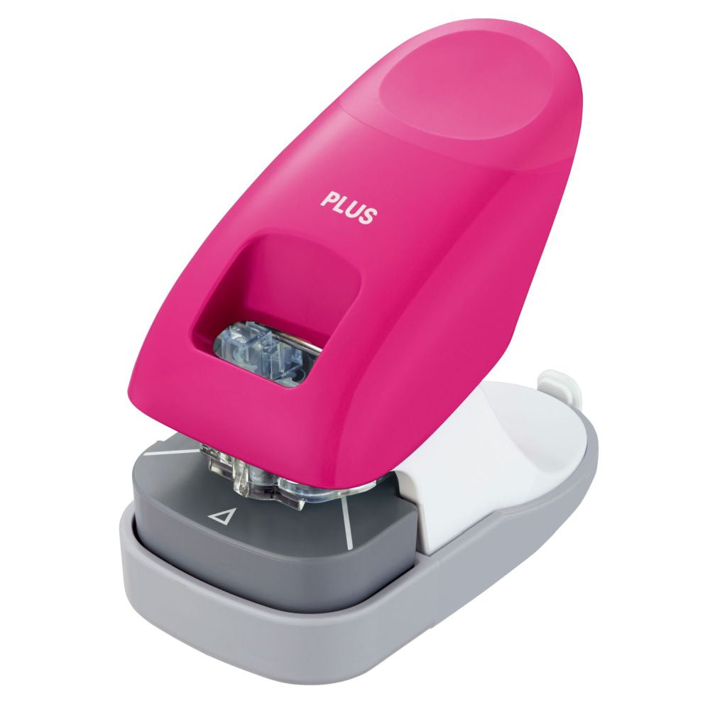 Capsator fara capse Plus SL-112, capacitate 10 coli, roz