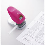 Capsator fara capse Plus SL-112, capacitate 10 coli, roz