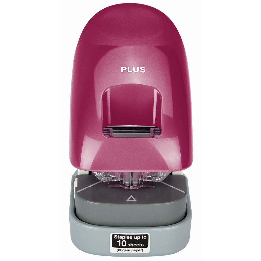 Capsator fara capse Plus SL-112, capacitate 10 coli, visiniu