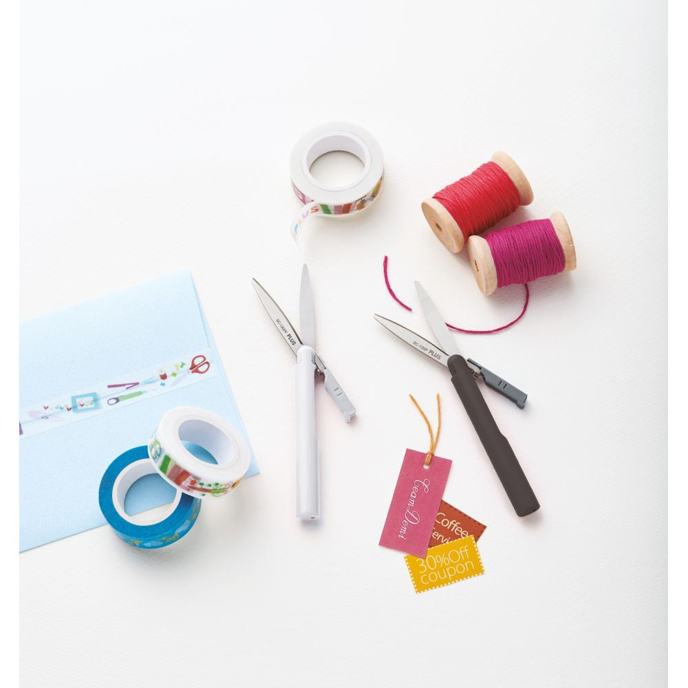 Foarfeca Plus, de buzunar, 13.5 x 4.2 cm, negru