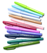 Carioca Pentel Brush Sign Pen, varf flexibil, neagra