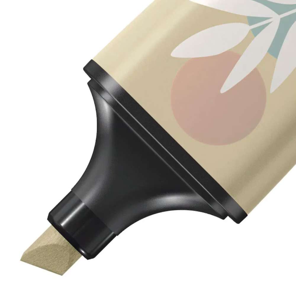 Textmarker Stabilo Boss mini Naturevibes, 6 culori / set, mud green, earth green, umber, sienna, beige, warm grey, etui caton