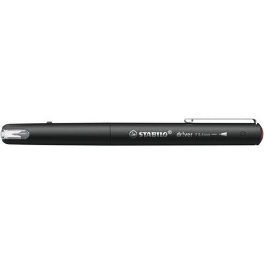 Fineliner Stabilo dr!ver, 0.4 mm, F, rosu