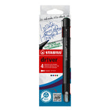 Marker Stabilo dr!ver, 0.8 mm, M, 4 culori / set