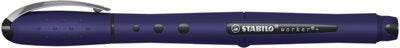Roller Stabilo worker+NatureCOLORS Wildflower, 0.5 mm, corp prussian blue, culoare de scriere albastru