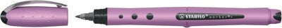 Roller Stabilo worker+NatureCOLORS Wildflower, 0.5 mm, corp grey violet, culoare de scriere albastru