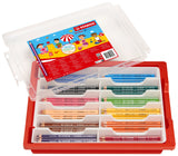 Creioane colorate Stabilo Trio Thick, 12 culori, 96 bucati / set, 4.2 mm, cutie plastic