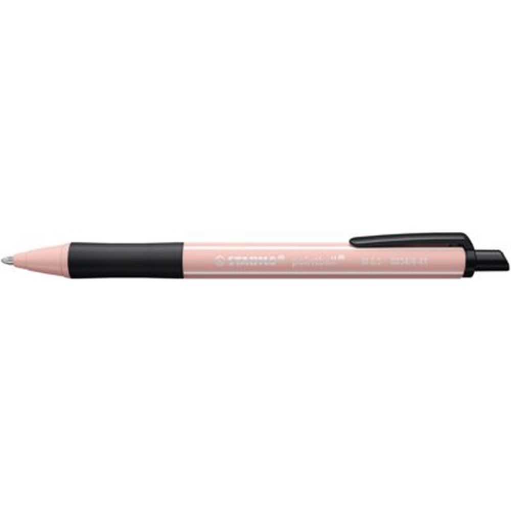 Pix cu mecanism Stabilo Pointball NatureCOLORS Wildflowers, 0.5 mm, corp blush, mina albastra