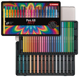 Carioca Stabilo Pen 68, 1 mm, 40 culori / set, cutie metalica