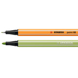 Stabilo Pastellove Point 88 x 6, carioca Pen 68 x 6, 12 bucati  / set, etui carton
