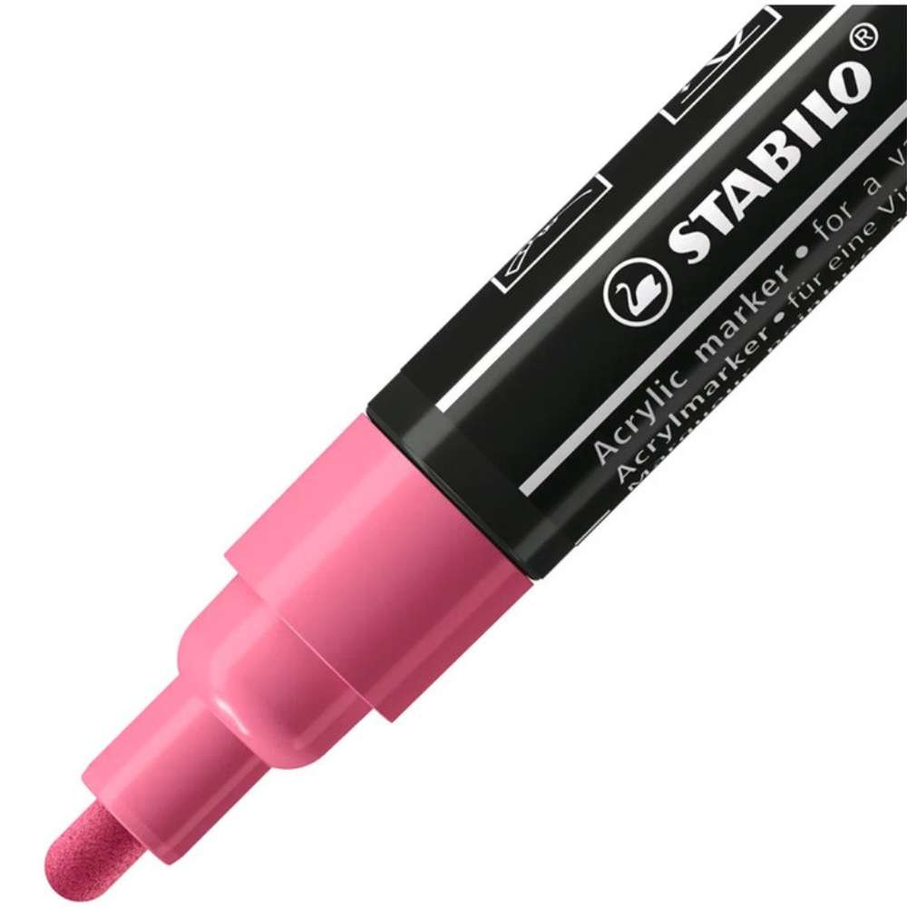 Marker acrilic Stabilo Free Acrylic T300,  set Candy, 5 culori / set