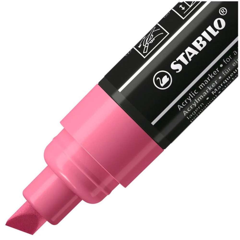Marker acrilic Stabilo Free Acrylic T800,  set Seaside, 5 culori / set