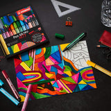 Carioca Stabilo Pen 68 Max, 1-5 mm, 18 culori / set, cutie carton Arty